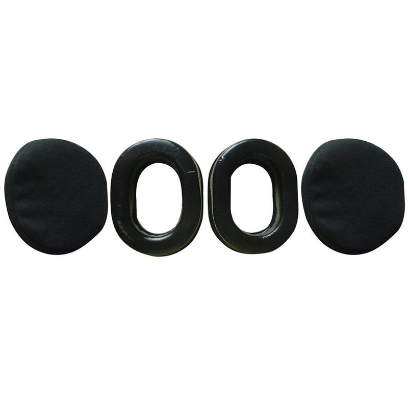 UFQ Comfort Gel Undercut Ear Seals for UFQ Dxxxd Clxxk Kxxe Avcxxm Pxxxt-USA AXA Flixxxcom Fxxo Aviation Headsets with Premium Deluxe Velours Cloth Ear Seal Covers - Image 2